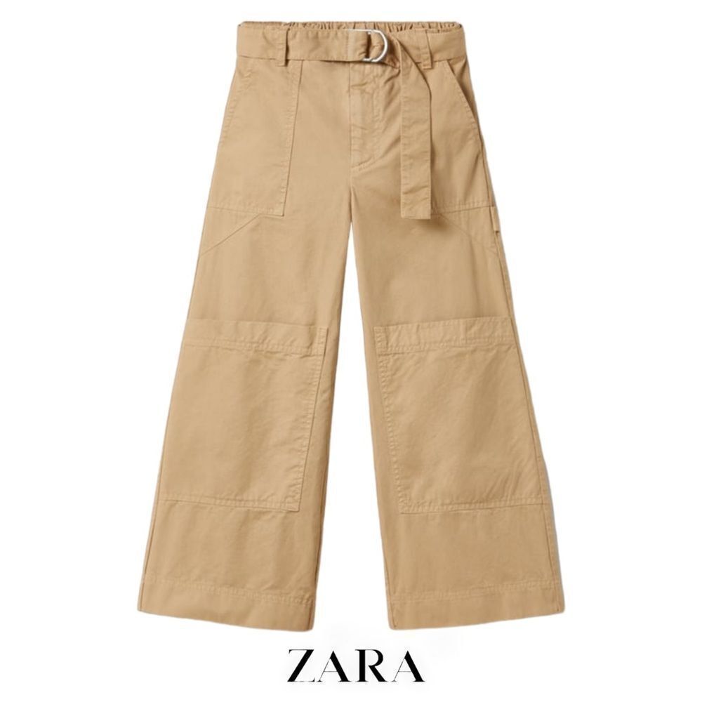 ZARA Kids | Light Beige | POCKET CARGO PANTS